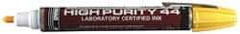 Dykem - Yellow Oil-Based Paint Marker - Broad Tip, TEC Certified Ink - Exact Tool & Supply