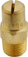 Bete Fog Nozzle - 1/8" Pipe, 120° Spray Angle, Brass, Standard Fan Nozzle - Male Connection, 1.58 Gal per min at 100 psi, 0.08" Orifice Diam - Exact Tool & Supply