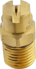 Bete Fog Nozzle - 1/4" Pipe, 90° Spray Angle, Brass, Standard Fan Nozzle - Male Connection, 0.79 Gal per min at 100 psi, 0.057" Orifice Diam - Exact Tool & Supply