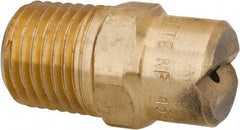 Bete Fog Nozzle - 1/4" Pipe, 30° Spray Angle, Brass, Standard Fan Nozzle - Male Connection, 2.37 Gal per min at 100 psi, 3/32" Orifice Diam - Exact Tool & Supply