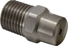 Bete Fog Nozzle - 1/4" Pipe, 30° Spray Angle, Grade 303 Stainless Steel, Standard Fan Nozzle - Male Connection, 4.74 Gal per min at 100 psi, 0.141" Orifice Diam - Exact Tool & Supply