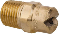 Bete Fog Nozzle - 1/4" Pipe, 30° Spray Angle, Brass, Standard Fan Nozzle - Male Connection, 6.32 Gal per min at 100 psi, 5/32" Orifice Diam - Exact Tool & Supply