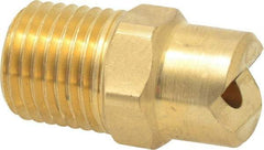 Bete Fog Nozzle - 1/4" Pipe, 30° Spray Angle, Brass, Standard Fan Nozzle - Male Connection, 7.91 Gal per min at 100 psi, 0.172" Orifice Diam - Exact Tool & Supply