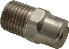Bete Fog Nozzle - 1/4" Pipe, 30° Spray Angle, Grade 303 Stainless Steel, Standard Fan Nozzle - Male Connection, 7.91 Gal per min at 100 psi, 0.172" Orifice Diam - Exact Tool & Supply