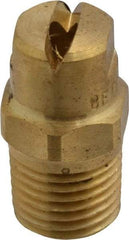 Bete Fog Nozzle - 1/4" Pipe, 90° Spray Angle, Brass, Standard Fan Nozzle - Male Connection, 7.91 Gal per min at 100 psi, 0.172" Orifice Diam - Exact Tool & Supply