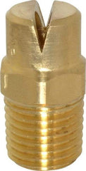 Bete Fog Nozzle - 1/4" Pipe, 120° Spray Angle, Brass, Standard Fan Nozzle - Male Connection, 11.1 Gal per min at 100 psi, 0.203" Orifice Diam - Exact Tool & Supply