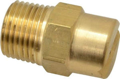 Bete Fog Nozzle - 1/2" Pipe, 30° Spray Angle, Brass, Standard Fan Nozzle - Male Connection, 9.49 Gal per min at 100 psi, 0.186" Orifice Diam - Exact Tool & Supply