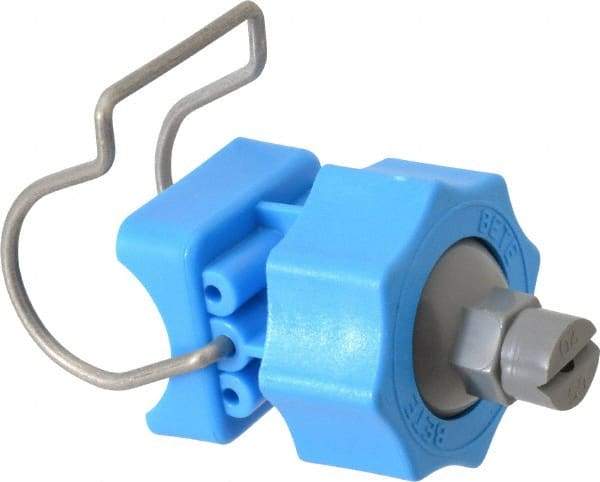 Bete Fog Nozzle - 1" Pipe, 65° Spray Angle, Grade 303 Polypropylene/Stainless Steel, Snap Release Nozzle System - 3.16 Gal per min at 100 psi, 0.109" Orifice Diam - Exact Tool & Supply