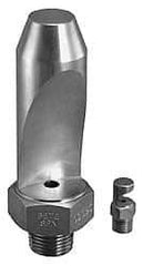 Bete Fog Nozzle - 1/2" Pipe, 15° Spray Angle, Brass, High Impact - Narrow Fan Nozzle - Male Connection, 15.8 Gal per min at 100 psi, 0.234" Orifice Diam - Exact Tool & Supply
