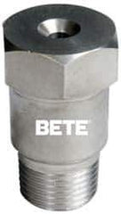 Bete Fog Nozzle - 1/2" Pipe, 120° Spray Angle, Brass, Full Cone Nozzle - Male Connection, N/R Gal per min at 100 psi, 1/4" Orifice Diam - Exact Tool & Supply