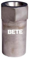 Bete Fog Nozzle - 1/2" Pipe, 120° Spray Angle, Grade 316 Stainless Steel, Full Cone Nozzle - Female Connection, N/R Gal per min at 100 psi, 3/16" Orifice Diam - Exact Tool & Supply