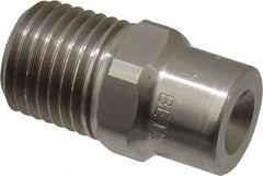 Bete Fog Nozzle - 1/4" Pipe, 90° Spray Angle, Grade 303 Stainless Steel, Full Cone Nozzle - Male Connection, 2.31 Gal per min at 100 psi, 0.109" Orifice Diam - Exact Tool & Supply
