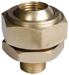 Bete Fog Nozzle - 1/4" Pipe, 40 to 70° Spray Angle, Grade 303 Stainless Steel, Adjustable Swivel Joint Nozzle - For Use With Bete - Nozzles Where Alignment of The Spray Direction is Required - Exact Tool & Supply