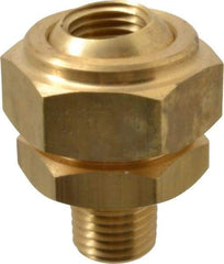 Bete Fog Nozzle - 1/4" Pipe, 40 to 70° Spray Angle, Brass, Adjustable Swivel Joint Nozzle - For Use With Bete - Nozzles Where Alignment of The Spray Direction is Required - Exact Tool & Supply
