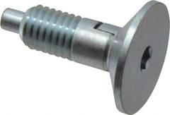 Gibraltar - 1/2-13, 0.65" Thread Length, 1/4" Max Plunger Diam, 1 Lb Init to 10 Lb Final End Force, Locking Knob Handle Plunger - Countersunk Knob, 1/4" Plunger Projection - Exact Tool & Supply