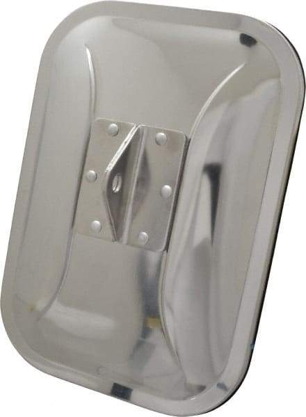 Value Collection - 10-1/2" Long to 7-1/2" Wide Automotive Low Mount Universal Replacement Mirror Head - Stainless Steel - Exact Tool & Supply