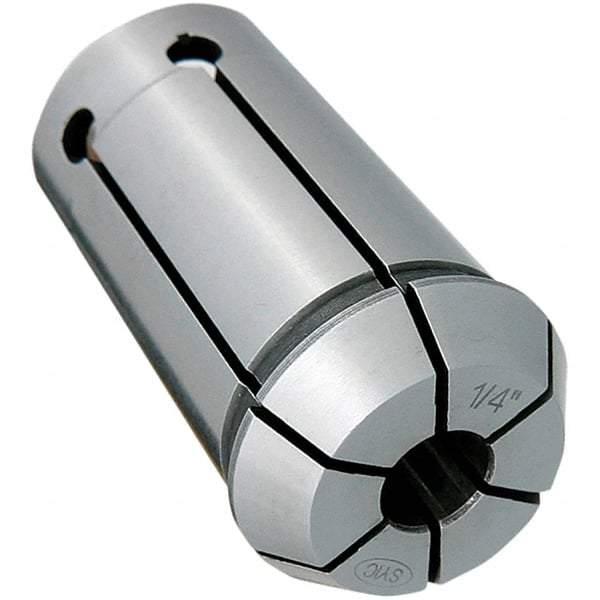 Techniks - SYOZ20/EOC12 8mm Single Angle Collet - 0.0004" TIR, 1.34" OAL, 0.78" Overall Diam - Exact Tool & Supply