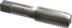 Interstate - 1-1/8 - 7 UNC, 4 Flute, Bottoming, Plug & Taper, Bright Finish, High Speed Steel Tap Set - Right Hand Cut, 5-7/16" OAL, 2-9/16" Thread Length - Exact Tool & Supply