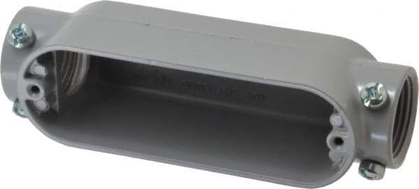 Cooper Crouse-Hinds - 1 Gang, (2) 1" Knockouts, Aluminum Rectangle Outlet Body - 6.44" Overall Height x 1.74" Overall Width x 1.9" Overall Depth - Exact Tool & Supply