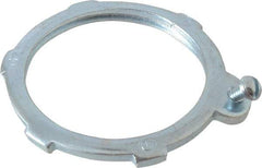 Cooper Crouse-Hinds - 1-1/2" Trade, Steel Threaded Rigid/Intermediate (IMC) Conduit Locknut - Noninsulated - Exact Tool & Supply