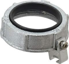 Cooper Crouse-Hinds - 2" Trade, Malleable Iron Threaded Rigid/Intermediate (IMC) Conduit Bushing - Partially Insulated - Exact Tool & Supply