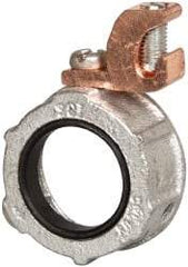Cooper Crouse-Hinds - 1" Trade, Malleable Iron Threaded Rigid/Intermediate (IMC) Conduit Bushing - Partially Insulated - Exact Tool & Supply
