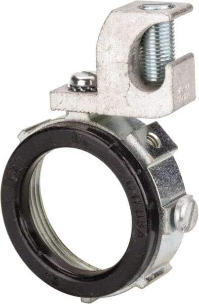 Cooper Crouse-Hinds - 1-1/2" Trade, Malleable Iron Threaded Rigid/Intermediate (IMC) Conduit Bushing - Partially Insulated - Exact Tool & Supply
