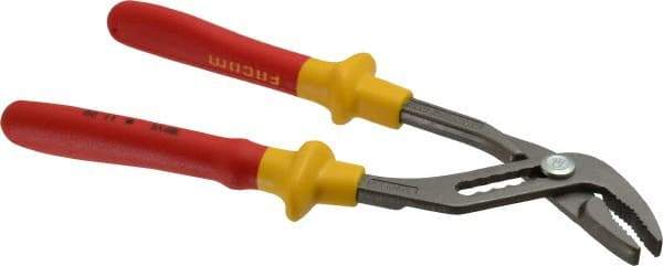 Facom - 10" OAL, 1-3/16" Jaw Length, 7/8" Jaw Width, Multigrip Slip Joint Pliers - 6 Positions, Serrated Jaw, Plier Head, 1000 Volt Insulated Tool, Ergonomic Grips - Exact Tool & Supply