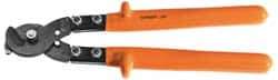 Facom - 18-1/2" OAL, 32mm Capacity, 2-23/64" Jaw Length x 2-3/4" Jaw Width, Insulated Cable Cutter Pliers - Round/Center Cut Head, Cushion Handles - Exact Tool & Supply
