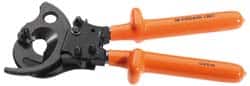 Facom - 12" OAL, 1-3/4" Capacity, 135mm Jaw Width, Insulated Cable Cutter Pliers - Exact Tool & Supply