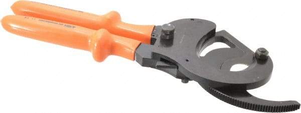 Facom - 13-3/16" OAL, 2" Capacity, 140mm Jaw Width, Insulated Cable Cutter Pliers - Oval Head, Cushion Handles - Exact Tool & Supply