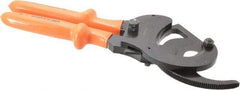 Facom - 13-3/16" OAL, 2" Capacity, 140mm Jaw Width, Insulated Cable Cutter Pliers - Oval Head, Cushion Handles - Exact Tool & Supply