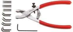 Facom - 200mm OAL, Cushion Grip Smooth Retaining Ring Pliers - Features Interchangeable Tips - Exact Tool & Supply