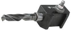 Aloris - Series BXA, #53 Morse Taper Tool Post Holder - 10 to 15" Lathe Swing, 1-3/4" OAH, 7/8" Centerline Height - Exact Tool & Supply