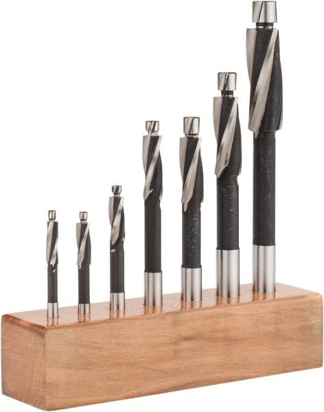 Value Collection - #10 to #6 Wire Socket Head Cap Screw Compatible, High Speed Steel, Solid Pilot Counterbore Set - Exact Tool & Supply