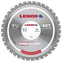 Lenox - 14" Diam, 1" Arbor Hole Diam, 90 Tooth Wet & Dry Cut Saw Blade - Titanium Carbide-Tipped, General Purpose Action, Standard Round Arbor - Exact Tool & Supply