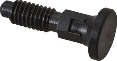 Gibraltar - 3/8-16, 1/4" Max Plunger Diam, 0.25 Lb Init to 2 Lb Final End Force, Locking Knob Handle Plunger - Delrin Knob, 0.94" Body Length, 3/4" Length Under Head/Shoulder, 0.18" Plunger Projection - Exact Tool & Supply