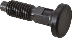 Gibraltar - 1/2-13, 0.31" Max Plunger Diam, 0.5 Lb Init to 1.75 Lb Final End Force, Locking Knob Handle Plunger - Delrin Knob, 1-1/4" Body Length, 1" Length Under Head/Shoulder, 1/4" Plunger Projection - Exact Tool & Supply
