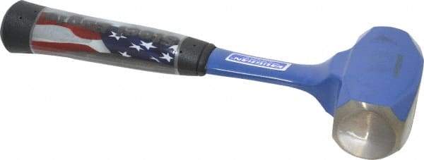 Vaughan Bushnell - 3 Lb Head Drilling Hammer - 10-3/4" OAL, 9-1/8" Long Steel Handle with Grip, 1-3/8" Face Diam - Exact Tool & Supply