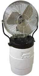 TPI - 18" Fan, 5,750 CFM, 1/8 hp Misting Cooler - 1 Speed, 1 Phase, 120 Volts, 2.2 Amps - Exact Tool & Supply