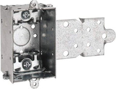 Cooper Crouse-Hinds - 1 Gang, (5) 1/2" Knockouts, Steel Rectangle Switch Box - 3" Overall Height x 2" Overall Width x 2" Overall Depth - Exact Tool & Supply