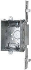 Cooper Crouse-Hinds - 1 Gang, (9) 1/2" Knockouts, Steel Rectangle Switch Box - 3" Overall Height x 2" Overall Width x 2-1/2" Overall Depth - Exact Tool & Supply