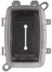 Cooper Crouse-Hinds - Electrical Outlet Box Polycarbonate Weatherproof Cover - Includes Inserts - Exact Tool & Supply