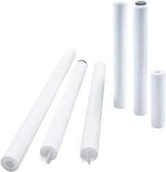 Parker - 2-1/2" OD, 75µ, Polyolefin Thermal Bonded Cartridge Filter - 30" Long - Exact Tool & Supply