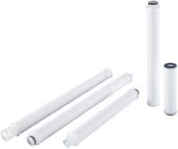 Parker - 2-1/2" OD, 5µ, Polypropylene Pleated-Melt Blown & Spun Bonded Cartridge Filter - 20" Long - Exact Tool & Supply