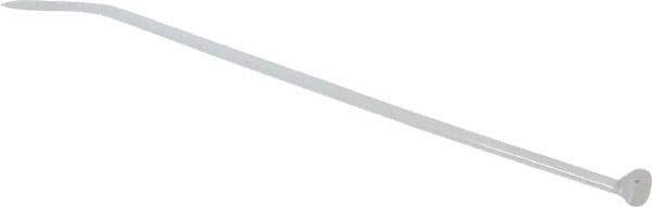 Thomas & Betts - 5-1/2" Long Natural (Color) Nylon Standard Cable Tie - 40 Lb Tensile Strength, 1.31mm Thick, 1-3/4" Max Bundle Diam - Exact Tool & Supply