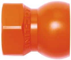 Loc-Line - 20 Piece, 1/2" Hose ID, Coolant Hose SAE Flare Nut Adapter - 3/8" Thread, For Loc-Line Modular Hose Systems - Exact Tool & Supply