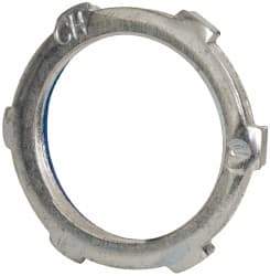 Cooper Crouse-Hinds - 1" Trade, Steel Threaded Rigid/Intermediate (IMC) Conduit Locknut - Noninsulated - Exact Tool & Supply