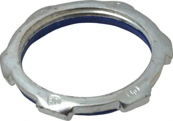 Cooper Crouse-Hinds - 1-1/4" Trade, Steel Threaded Rigid/Intermediate (IMC) Conduit Locknut - Noninsulated - Exact Tool & Supply