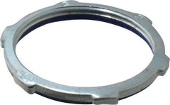 Cooper Crouse-Hinds - 2" Trade, Steel Threaded Rigid/Intermediate (IMC) Conduit Locknut - Noninsulated - Exact Tool & Supply